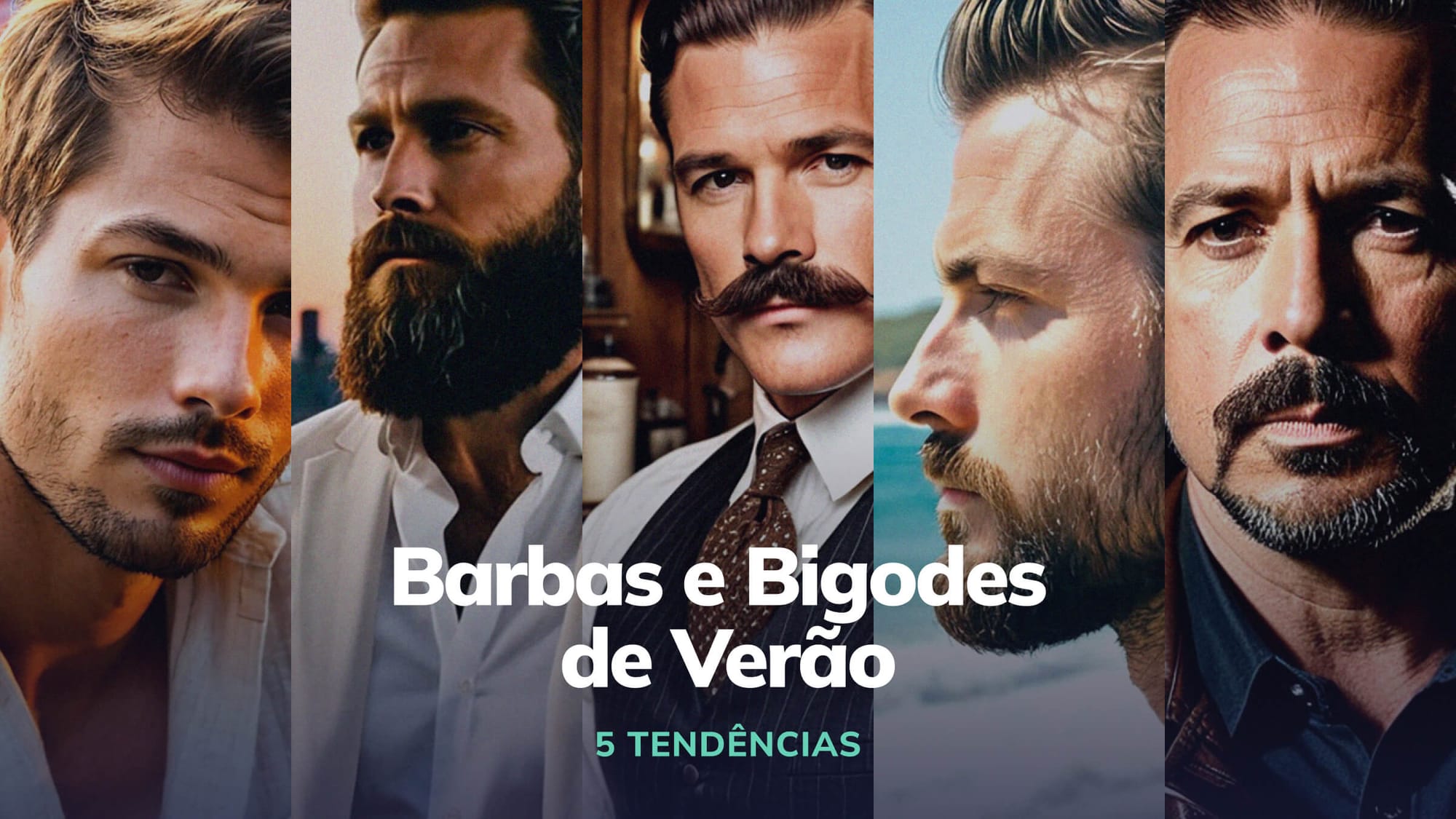 Barbas e Bigodes de Verão:  5 tendências para 2024