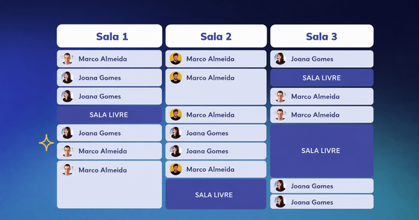 Salas e equipamentos: mais controlo sobre os recursos do seu negócio
